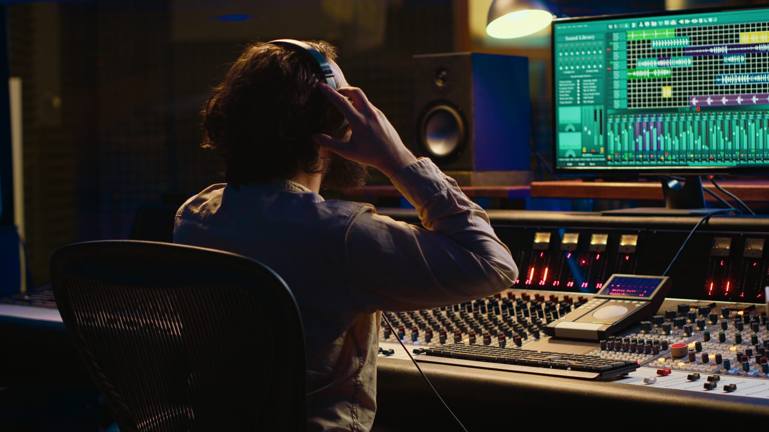 Audio Waveform Cleanup and Audio Sound Design Studio Mixer